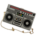 Rhinestone Ghetto Blaster Shoulder Bag