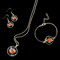 Vinyl Record Jewellery Set