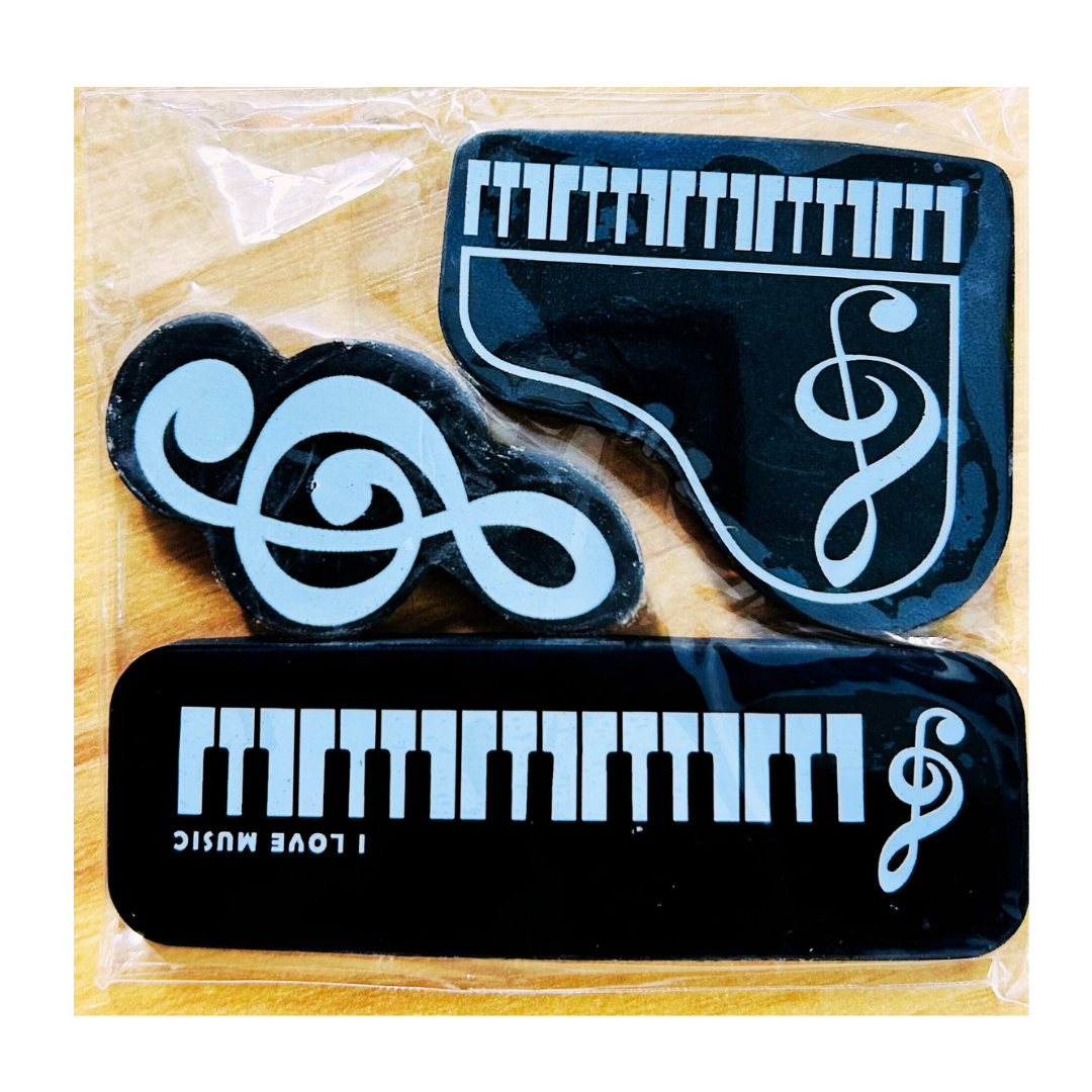 Musical Themed Eraser (set of 3)