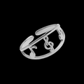 3 Musical Notes Ring (adjustable)
