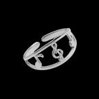 3 Musical Notes Ring (adjustable)