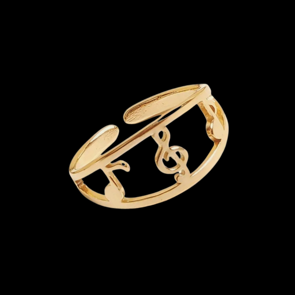 3 Musical Notes Ring (adjustable)