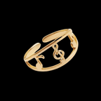 3 Musical Notes Ring (adjustable)
