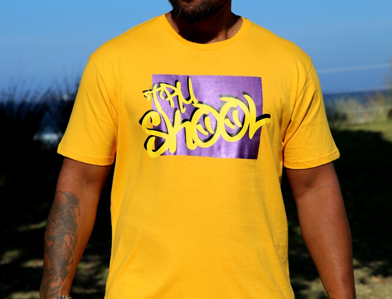Tru Skool Meta-Yellow Tee