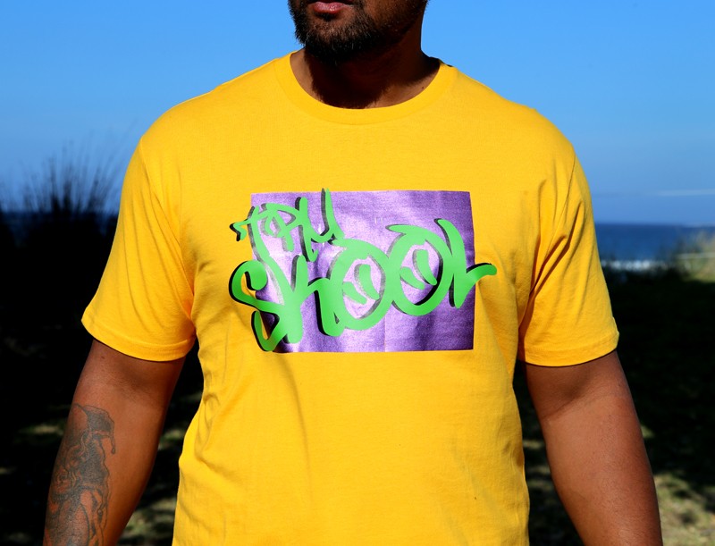 Tru Skool Meta-Yellow Tee