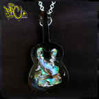Pāua Guitar Pendant