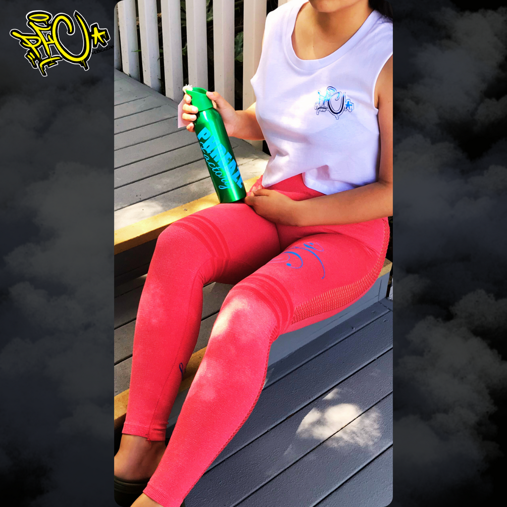 Stallion Leggings - Script PFC Thigh & Allure Calf Print