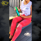 Stallion Leggings - Script PFC Thigh & Allure Calf Print