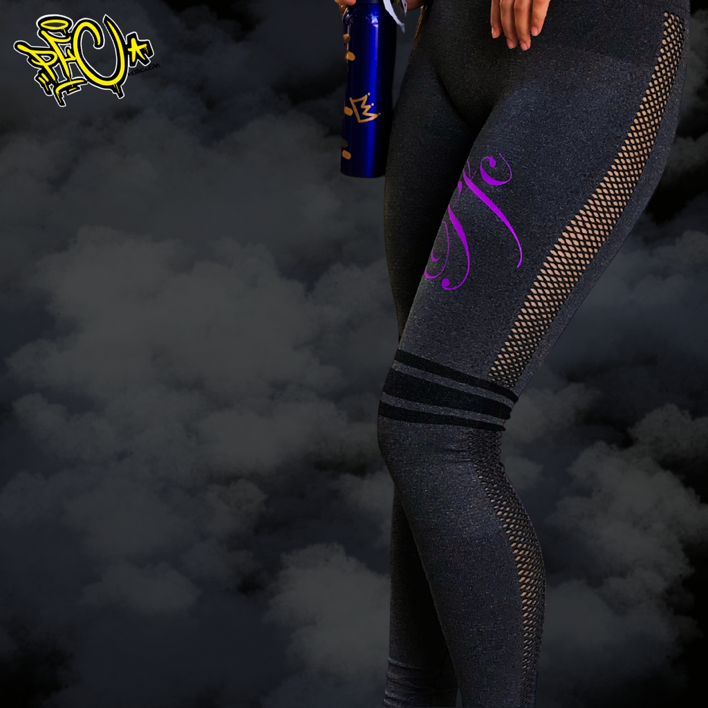 Stallion Leggings - Script PFC Thigh & Allure Calf Print