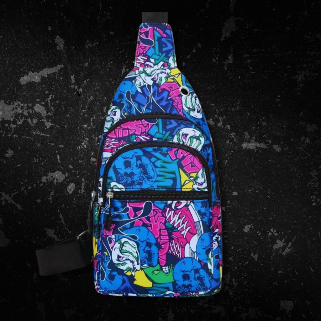 3 Colours - Graff Style Crossbody Bag - LARGE