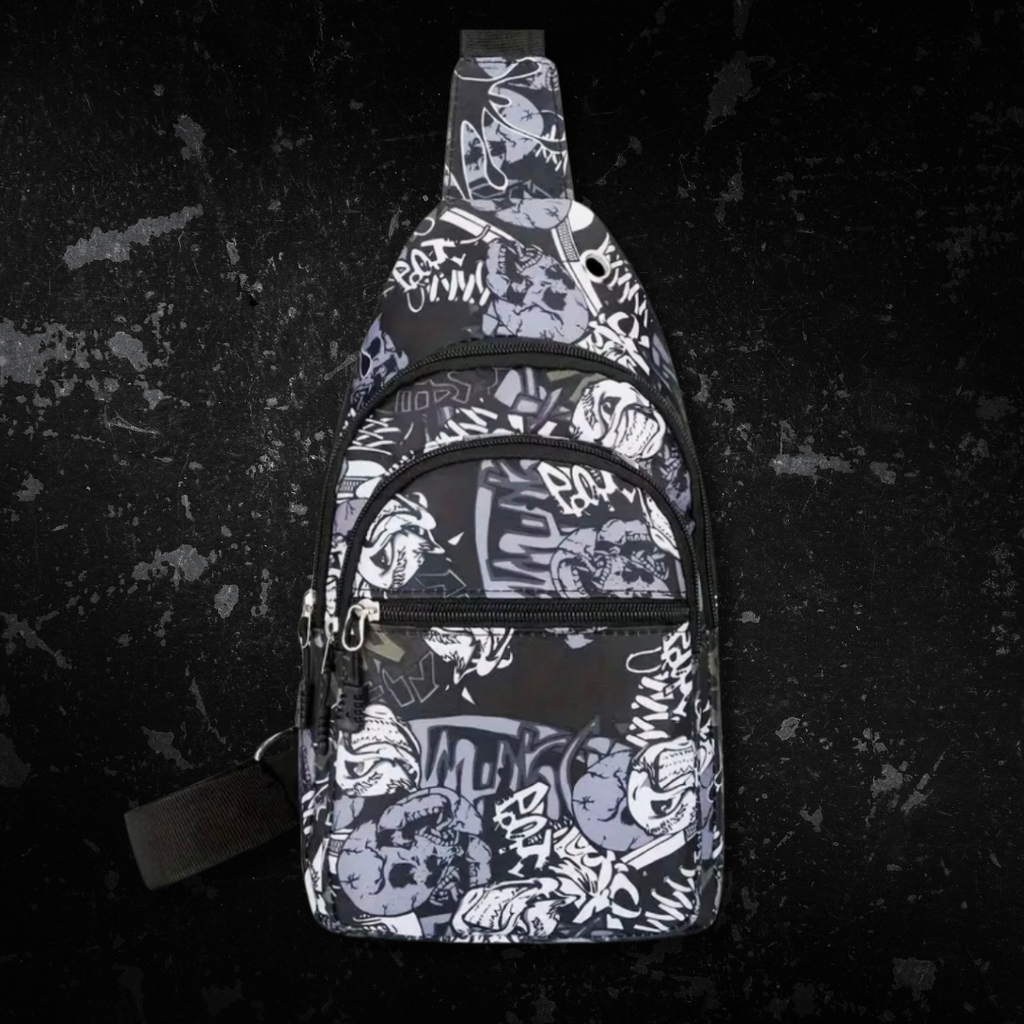 3 Colours - Graff Style Crossbody Bag - LARGE