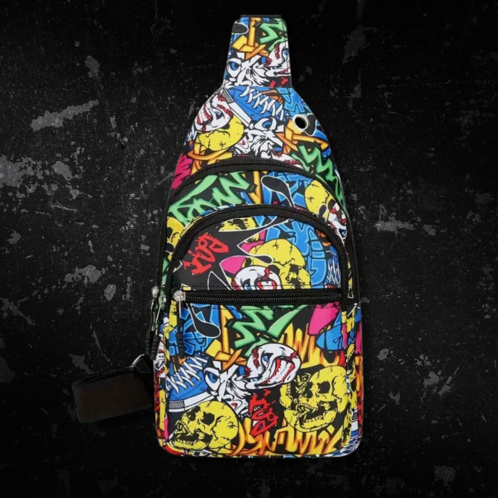 3 Colours - Graff Style Crossbody Bag - LARGE