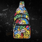 3 Colours - Graff Style Crossbody Bag - LARGE
