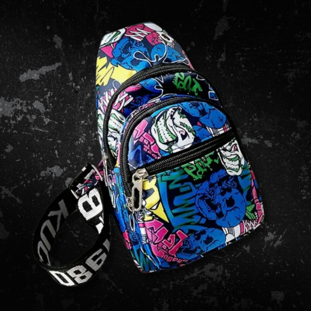 4 Colours - Graff Style Crossbody Bags - SMALL