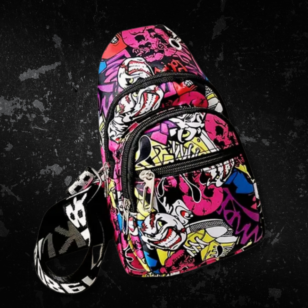4 Colours - Graff Style Crossbody Bags - SMALL