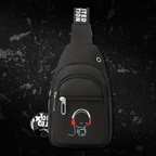Headphones Small Black Crossbody Bag