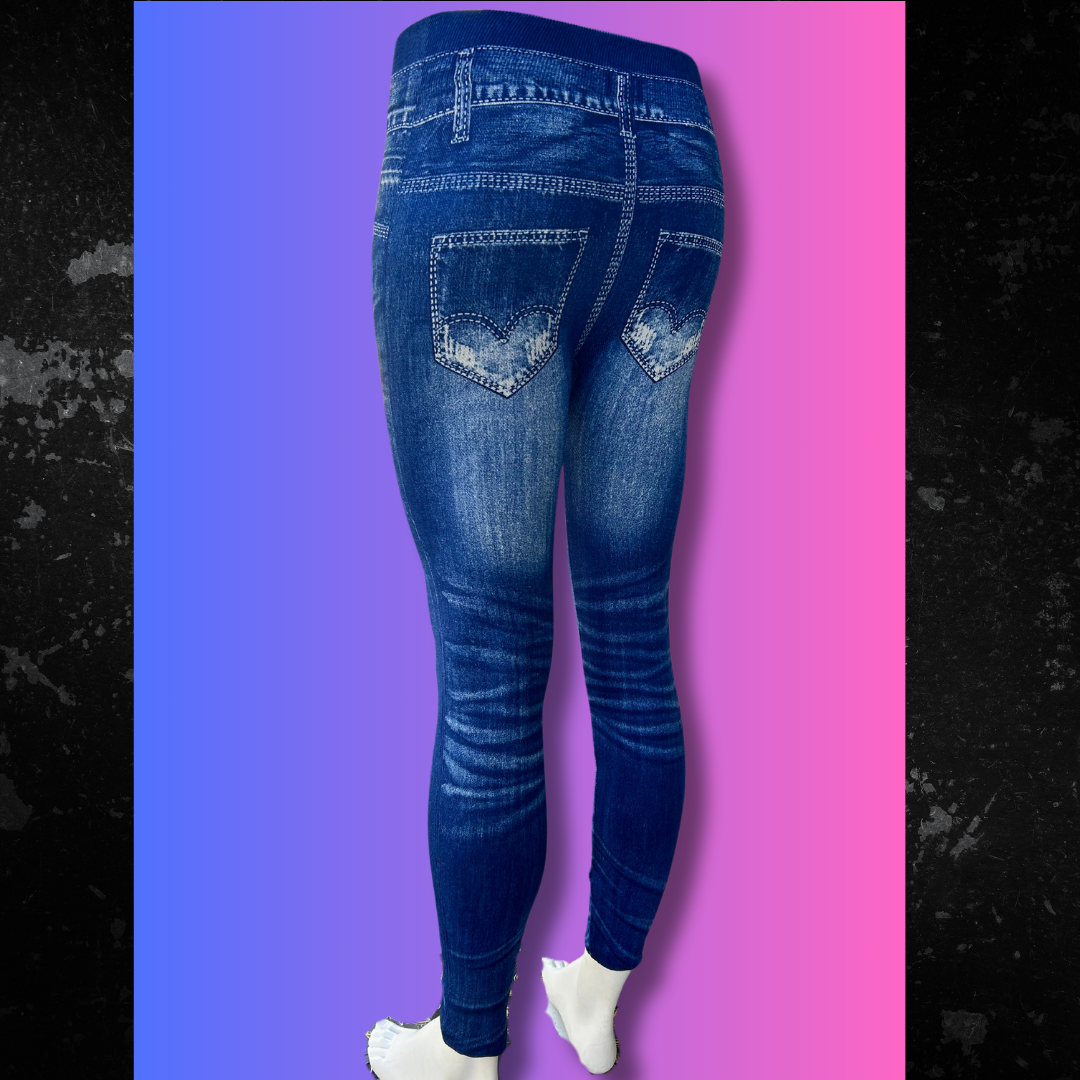 Jeans Print Leggings