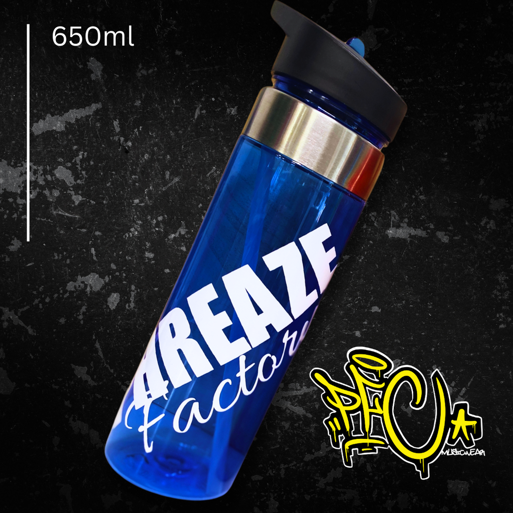 Kuīni Gold Print Flip Lid Drink Bottle