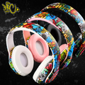 Graffiti Collage Bluetooth Headphones