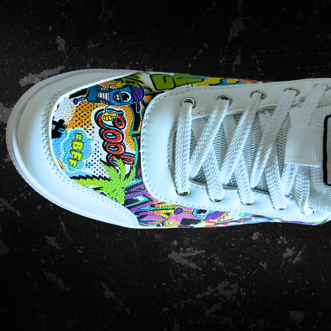 Collage Kicks - Wow White Soles