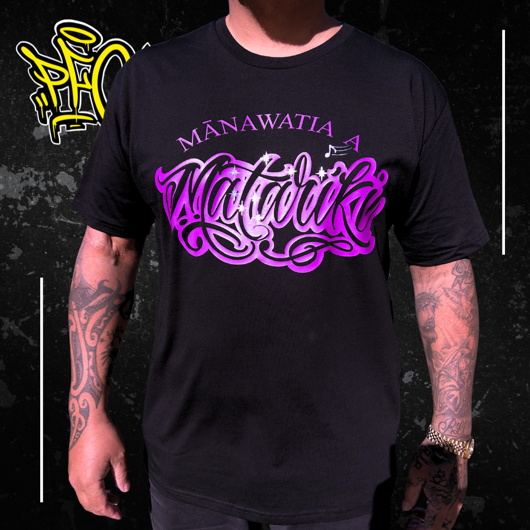 MATARIKI Tee (Silver or Glow in Dark Stars)