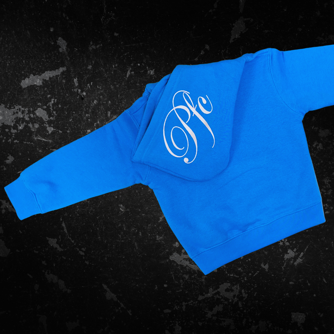 Aqua Silver Kids Hoody