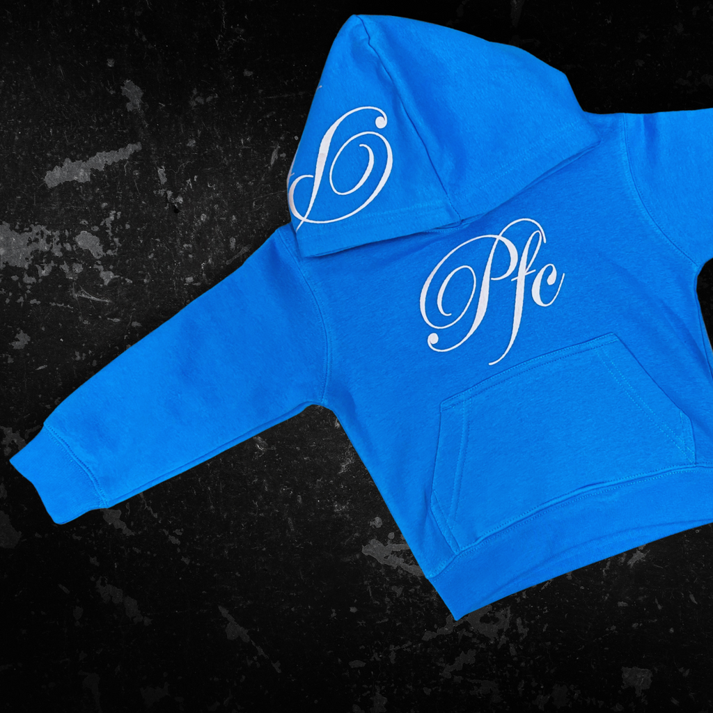 Aqua Silver Kids Hoody