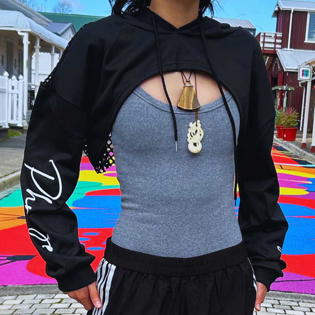 Mesh Mode Crop Jacket