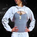 Mesh Mode Crop Jacket