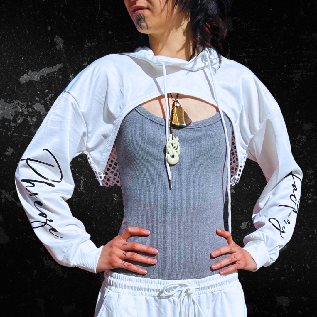 Mesh Mode Crop Jacket
