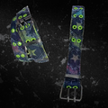 Fluoro Denim Belt - Red / Green