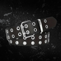 Double Metal Grommets PU Leather Belt