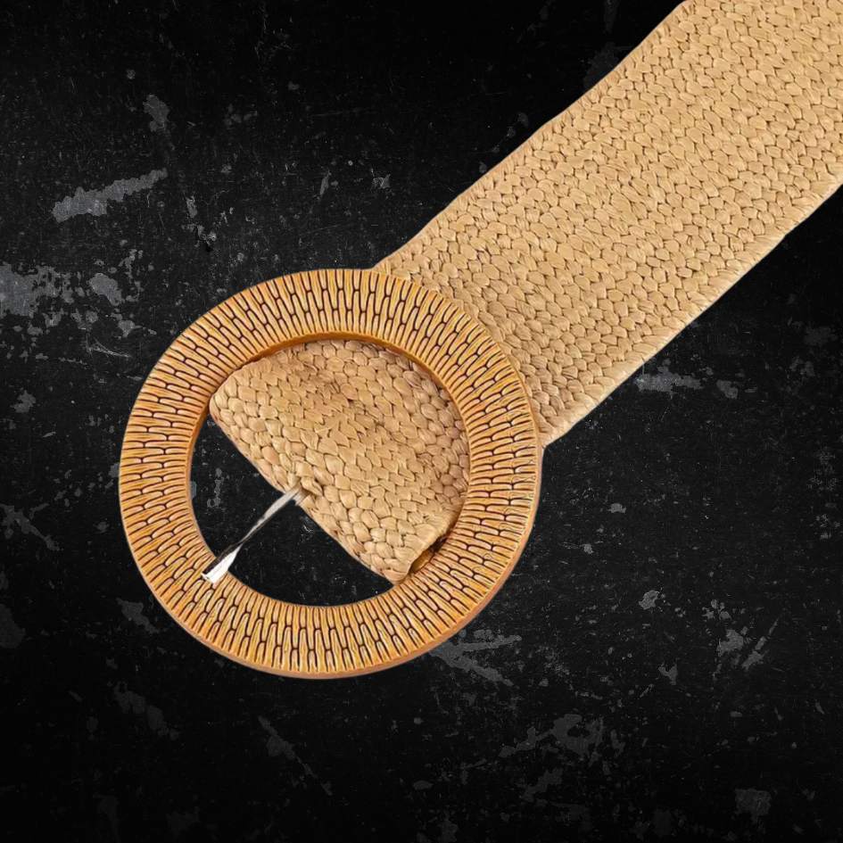 Womens Woven High Waist Belt