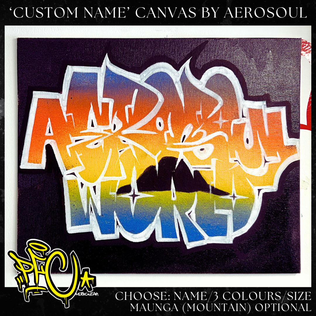 'Custom Name' Canvas by AeroSoul