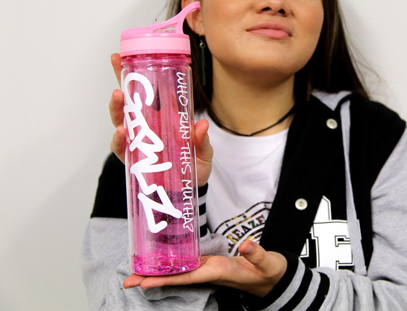 GIRLZ Glitter Drink Bottle