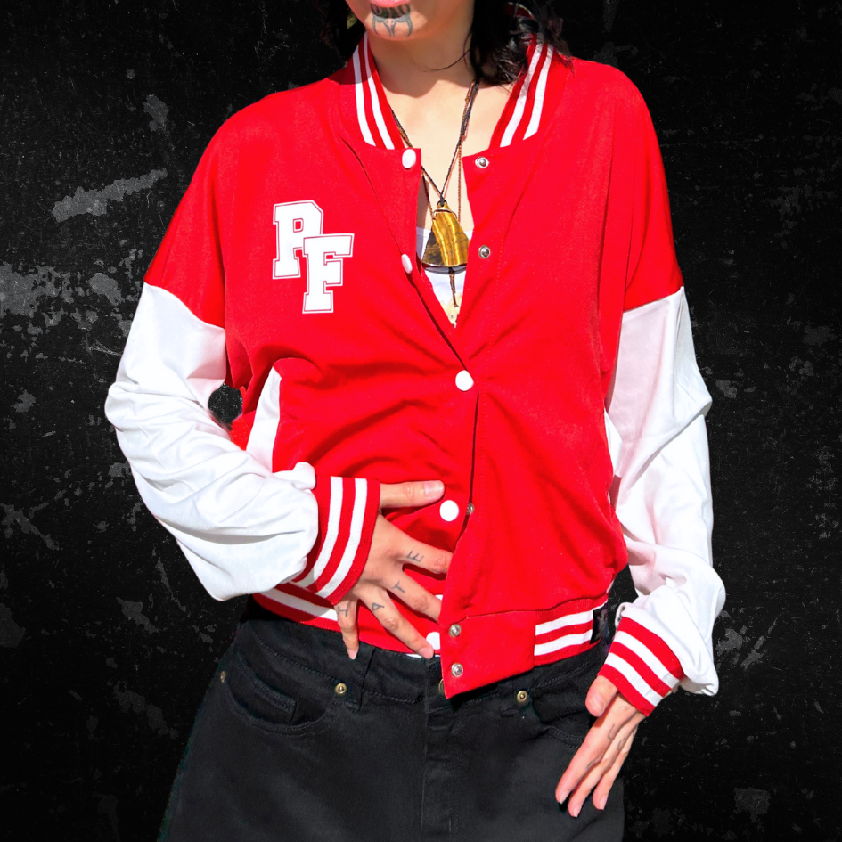 Varsity Vibrations Crop Jacket