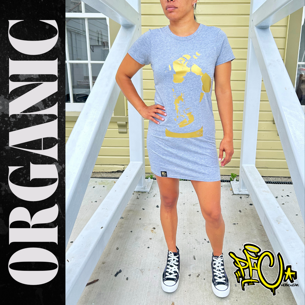 Silhouette Organic Tee Dress - Phreaze Memorabilia Collection
