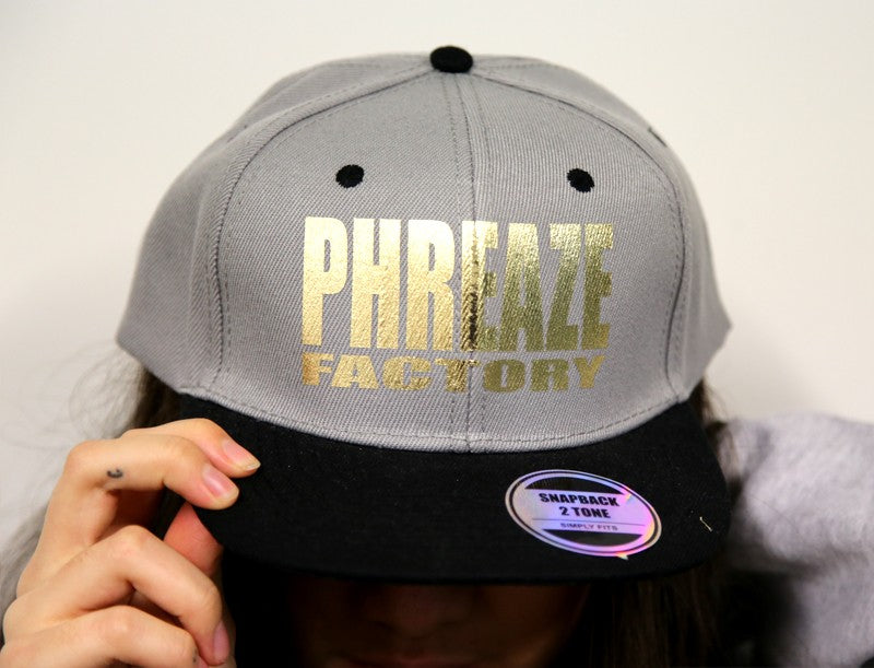 Grey/Black Metallic 2-Tone Cap