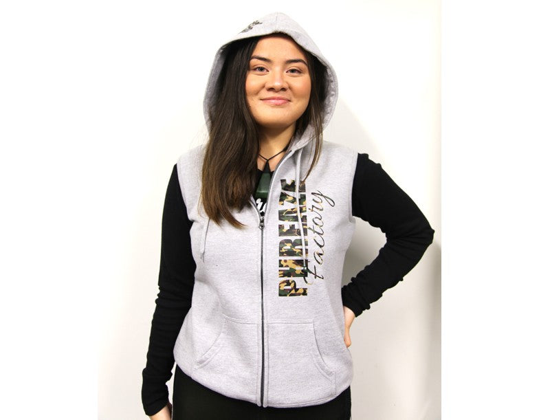 PF Camo Sleeveless Zip Hoody
