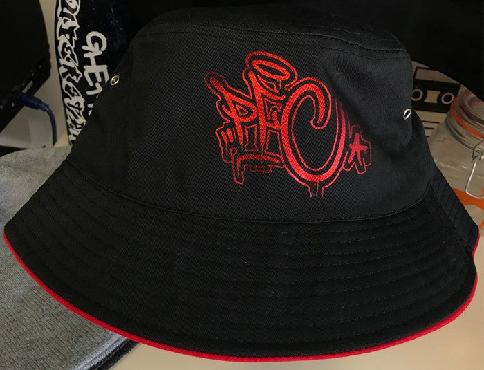 PFC Drip Metallic Red Bucket Hat