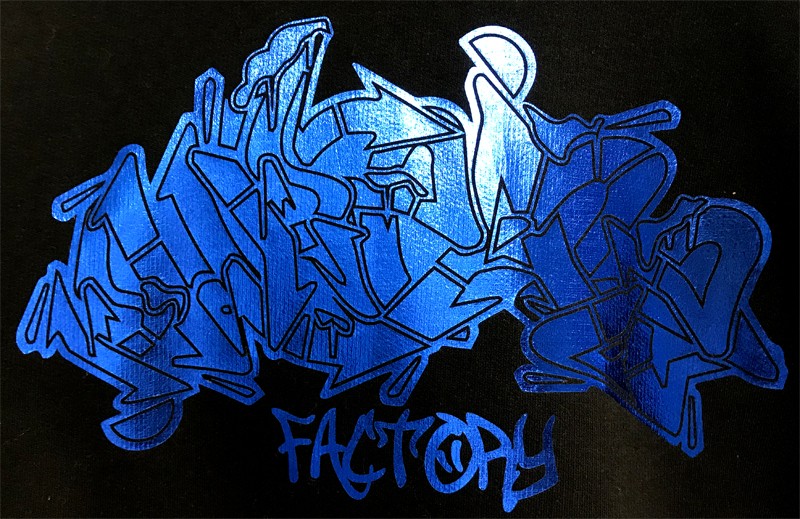 PFC Metallic Blue Graffiti Contrast Hood
