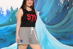 PFC Metallic Drip Tag Womens Track Shorts
