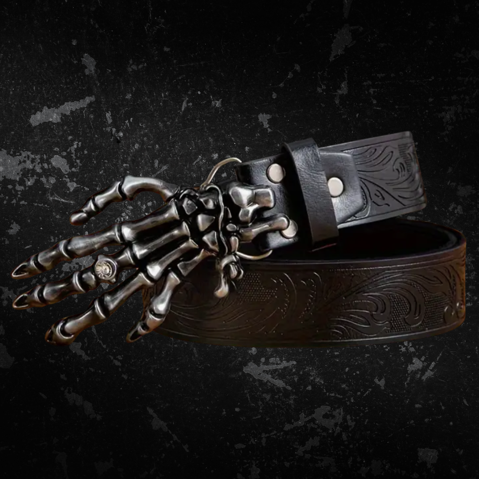 Skeleton Buckle Belt