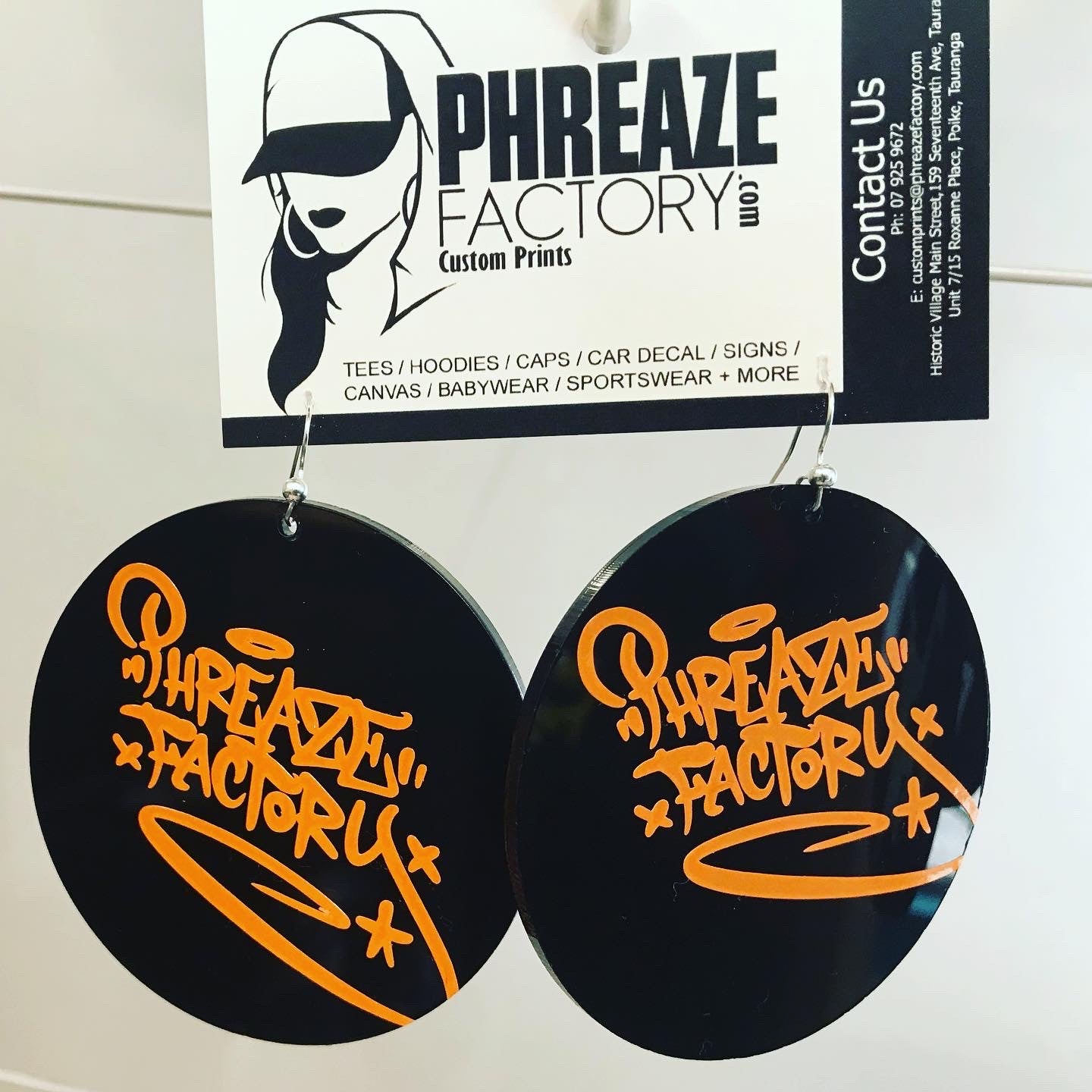 Phreaze Factory Tag Earrings