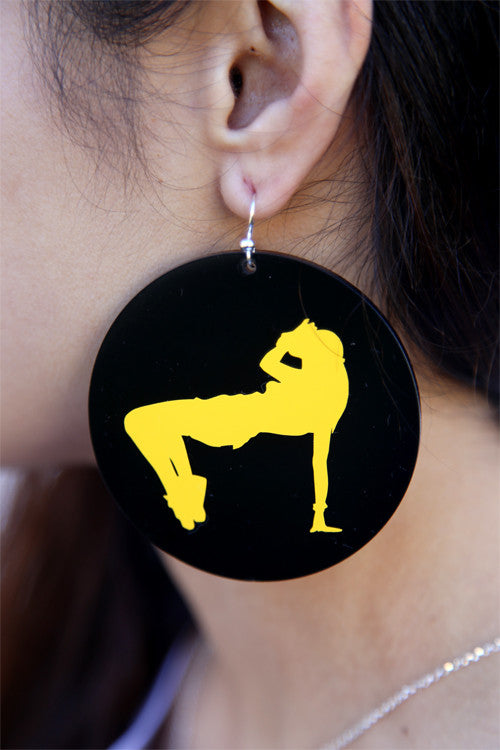 Bgirl Print Earrings