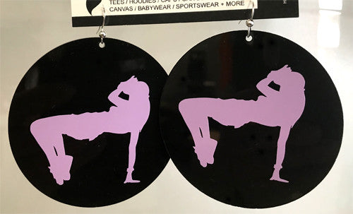 Bgirl Print Earrings