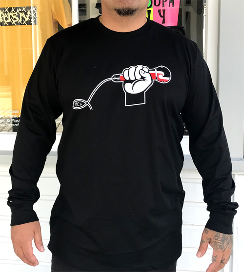 Tino Rangatiratanga Microphone Longsleeve Tee
