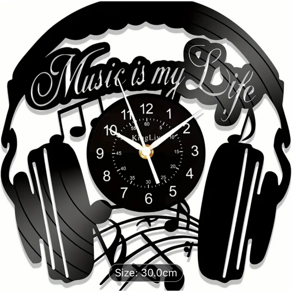 Vinyl Music Wall Clocks - Various Designs