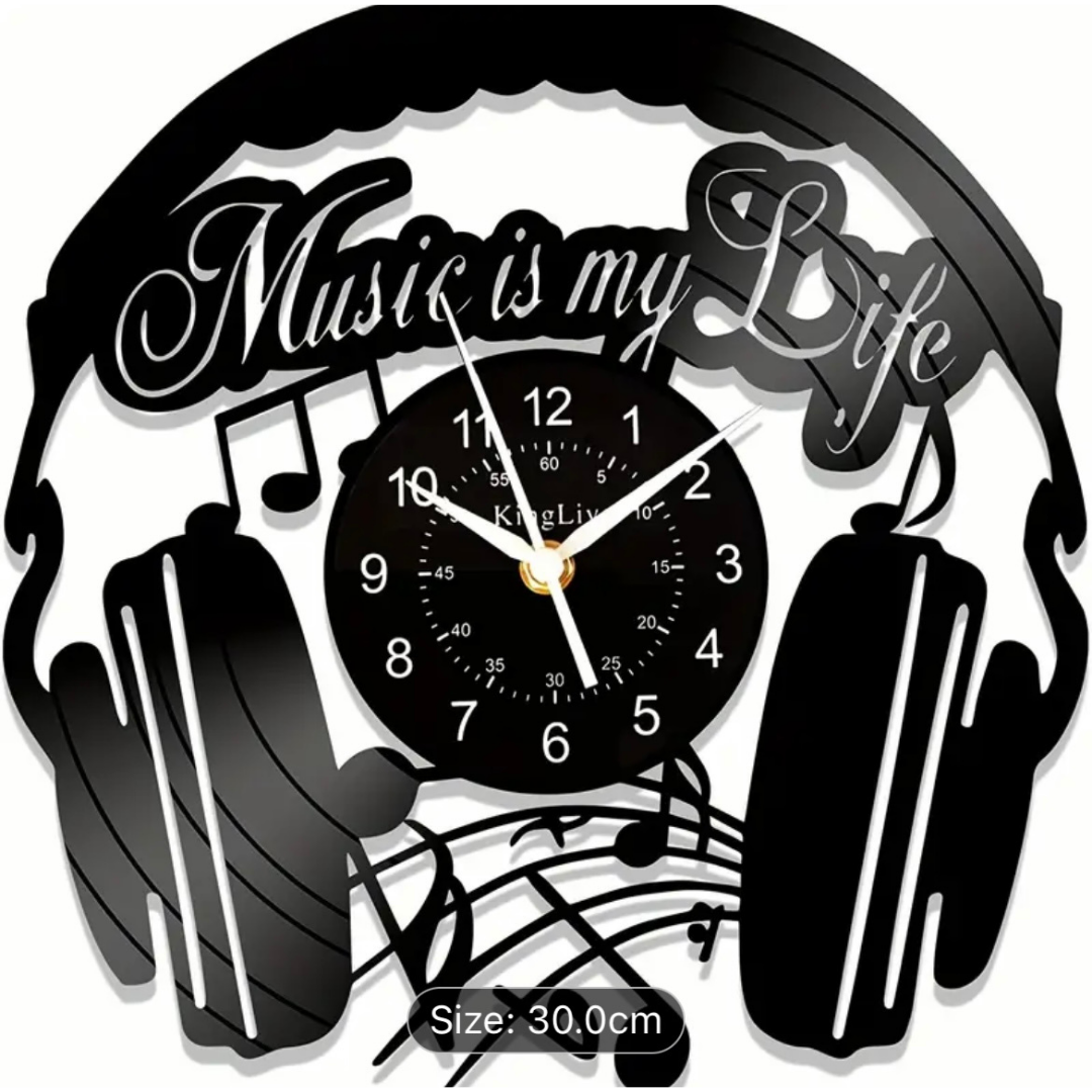 Vinyl Music Wall Clocks - Various Designs