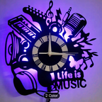 LED Vinyl Wall Clock